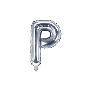 Foliový balonek, písmeno "P", stříbrný