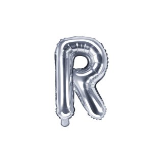Foliový balonek, písmeno "R", stříbrný