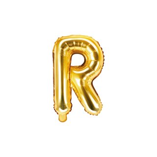 Foliový balonek, písmeno "R", zlatý