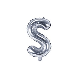 Foliový balonek, písmeno "S", stříbrný