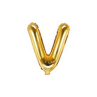 Foliový balonek, písmeno "V", zlatý