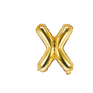 Foliový balonek, písmeno "X", zlatý