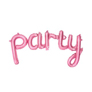 Fóliové balónky, nápis "Party" (zn. PartyDeco)