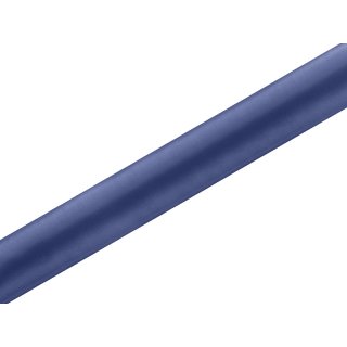 Satén v roli, tmavě modrý, 36cm/9m (zn. PartyDeco)
