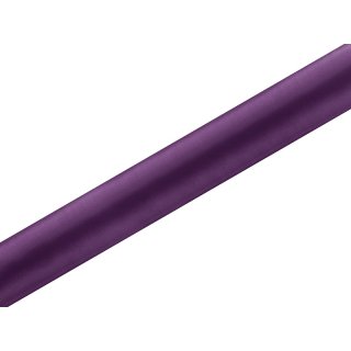 Satén v roli, švestkový, 36cm/9m (zn. PartyDeco)