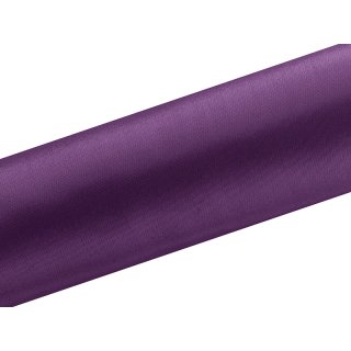 Satén v roli, úzký švestkový, 16cm/9m (zn. PartyDeco)