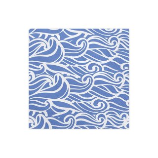 Ubrousky, modré vlny, 33*33cm
