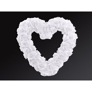 Velké prázdné květinové srdce, 50cm
