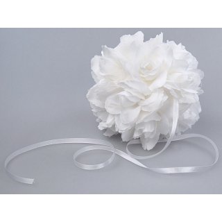 Bílé květinové koule