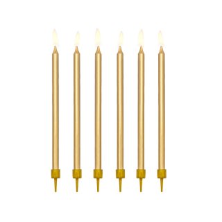 Narozeninové svíčky, zlaté 12,5cm