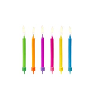 Narozeninové svíčky, barevné