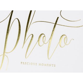 Fotoalbum, bílé, "Photo precious moments" (zn. PartyDeco)