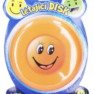 Létající disk smajlík 19 cm - Český obal