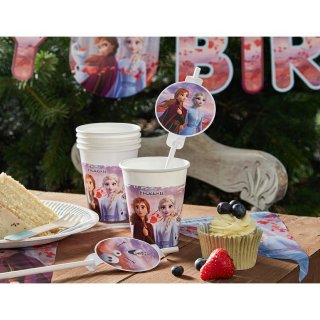 Papírová brčka Elza FROZEN / Ledové Království, set 4ks (zn. Procos)