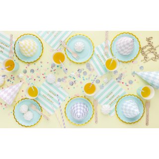 Dřevěný nápis / zápich do dortu Happy Birthday, 16.5cm (zn. PartyDeco)