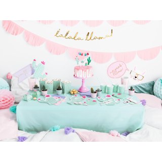 Dřevěné příbory - světle růžové koncovky, set 18ks (3x6) (zn. PartyDeco)