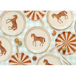 Dřevěné příbory - Hvězdy, zlatá barva, 16cm, set 18ks (3x6) (zn. PartyDeco)