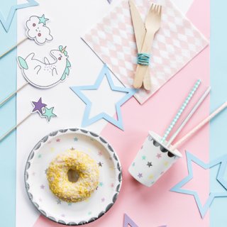 Dřevěné příbory - čistě přírodní bez vzorů, set 18ks (3x6) (zn. PartyDeco)