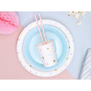 Papírové kelímky Gender Reveal - Kluk nebo Holka / Boy or Girl, set 6ks, 200ml (zn. PartyDeco)