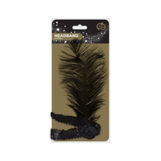 Retro čelenka, černá (zn. Godan)