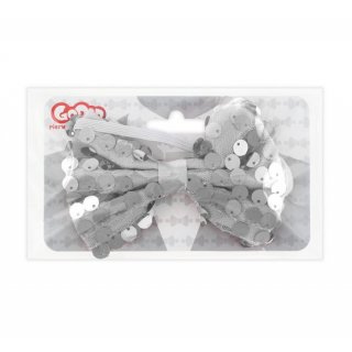 Svítící motýlek, flitry, stříbrný (zn. Godan)