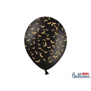 Latexový balónek - Netopýři, pastelově černá, velikost 30cm (zn. StrongBalloons)