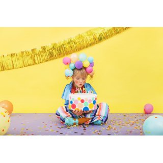 Narozeninové svíčky nápis HAPPY BIRTHDAY, mix barev, set 13ks (zn. PartyDeco)