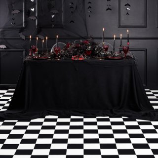 Závěsná girlanda Netopýři, délka 1.5m, šířka 11cm, černá barva (zn. PartyDeco