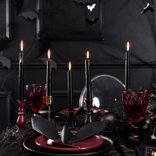 Závěsná girlanda Netopýři, délka 1.5m, šířka 11cm, černá barva (zn. PartyDeco