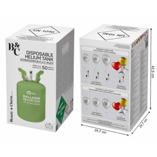 Bombička s heliem, na 50 balónků (zn. Godan)