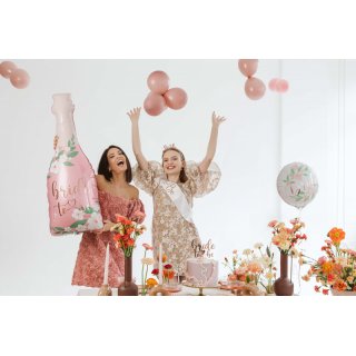 Fóliový balónek LAHEV Bride to Be, rozměr 49x108cm, růžovo-krémová barva (zn. PartyDeco)