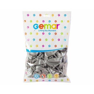 Latexové balónky, kovová barva, metalické, velikost 26cm (zn. GEMAR) - 1 balení - 100ks