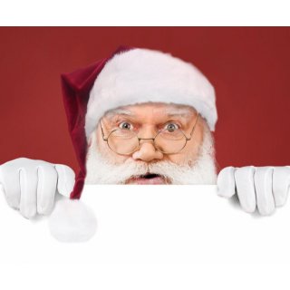 Čepice Santa Claus s bambulkou, červeno-bílá (zn. Godan)