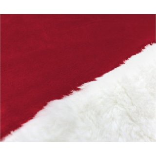 Čepice Santa Claus s bambulkou, červeno-bílá (zn. Godan)