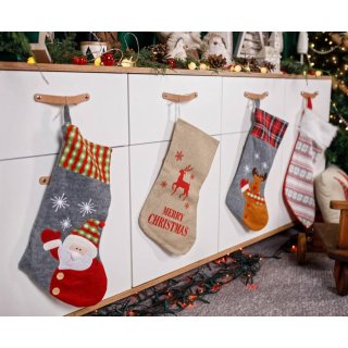 Vánoční punčocha Sněhové vločky, velikost 55cm (zn. Godan)