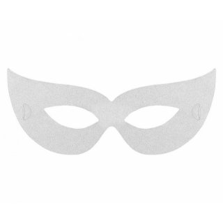 Papírové škrabošky, stříbrné, set 4ks (zn. Godan)