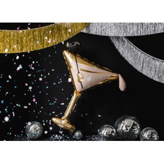 Střapcová girlanda, zlatá barva, rozměr 135x20cm (zn. PartyDeco)