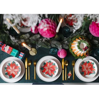 Kovový svícen na kónickou svíčku, zlatá barva, délka 22 cm (zn. PartyDeco)