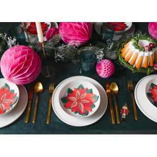 Kovový svícen na kónickou svíčku, zlatá barva, délka 22 cm (zn. PartyDeco)