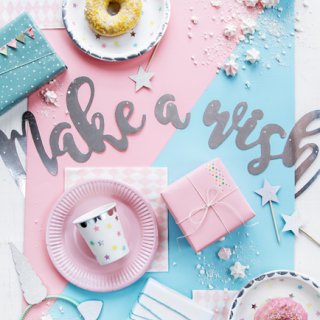 Dortové zápichy / na muffiny - HVĚZDIČKY, stříbrná barva s glitrovým efektem, rozměr 11.5cm (zn. PartyDeco)