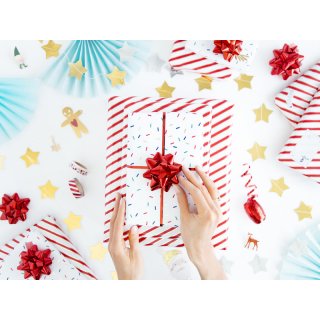 Fóliová girlanda Hvězdičky, zlatá zrcadlová barva, výška 5cm / délka 3.6m (zn. PartyDeco)