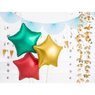 Fóliová girlanda Hvězdičky, stříbrná zrcadlová barva, výška 5cm / délka 3.6m (zn. PartyDeco)