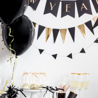 Plastová stuha, zlatá metalická barva, 5mm/225m (zn. PartyDeco)