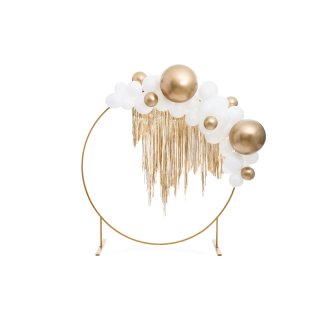 Latexový lesklý chromový balónek, velikost 30cm, zlatá barva (zn. GlossyBalloons)