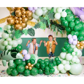 Latexový lesklý chromový balónek, velikost 30cm, zlatá barva (zn. GlossyBalloons)