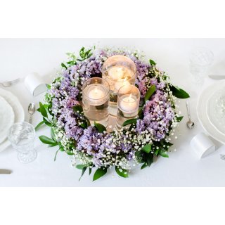 Matná plovoucí svíčka, bílá, průměr 4cm