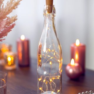 Svíčka VÁLEC, rosegold metalická barva, výška 12x6cm (zn. PartyDeco)