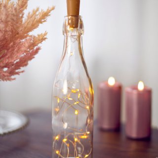 Svíčka VÁLEC, rosegold metalická barva, výška 12x6cm (zn. PartyDeco)