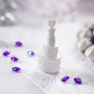 Luxusní dekorační organza s perlami, bílá, šířka 48cm / délka 9m (zn. PartyDeco)