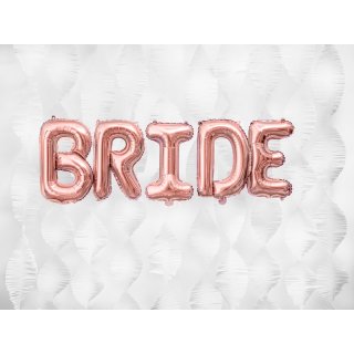 Fóliové PÍSMENO E, rosegold barva, velikost 35cm (zn. PartyDeco)